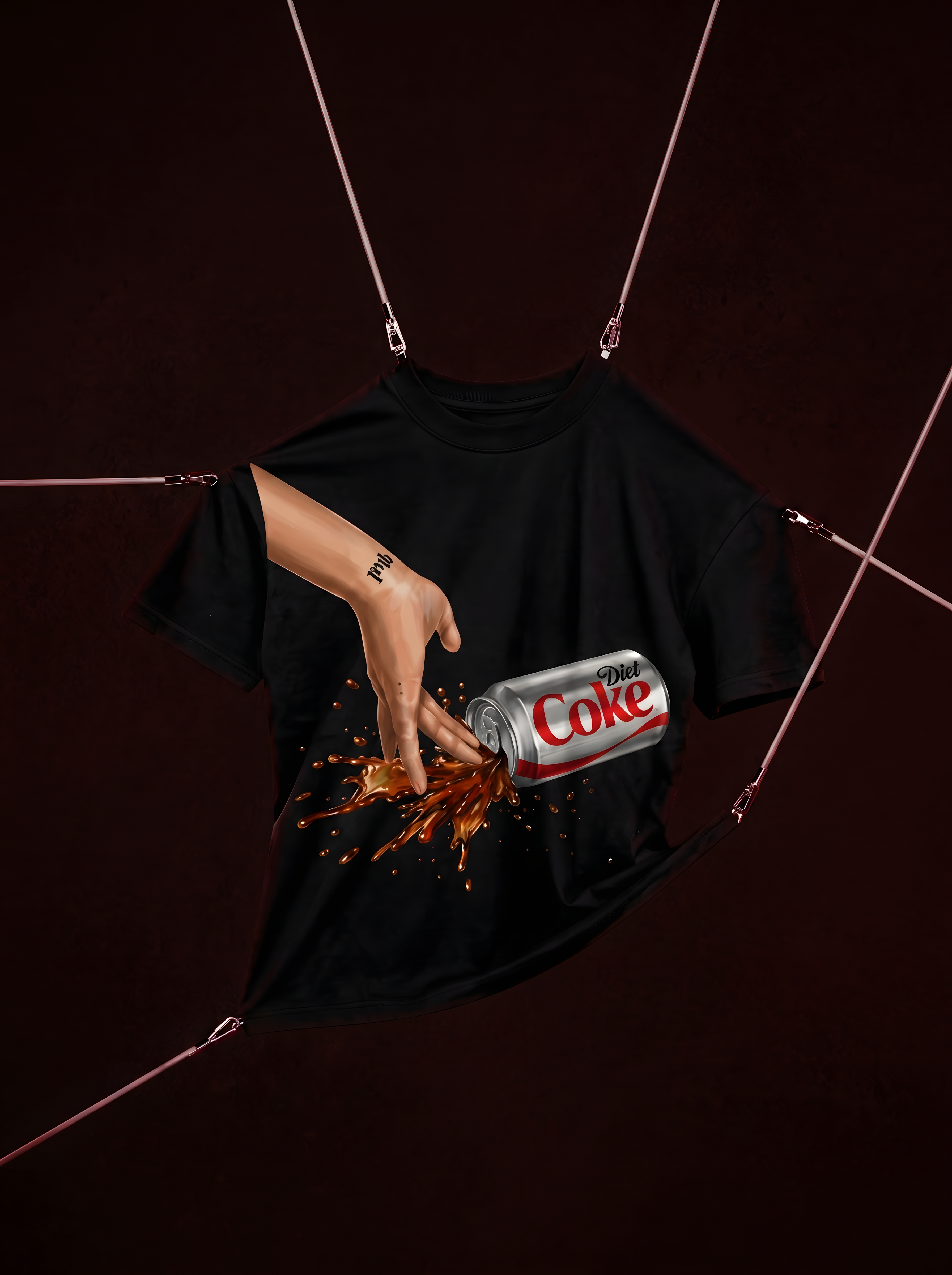 Spilled Diet Coke